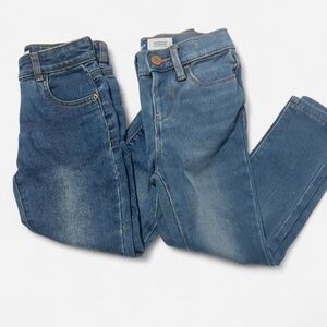 Toddler Girls’ Denim Bundle Size 4 Minotti Jeans + Old Navy Rockstar Jeggings